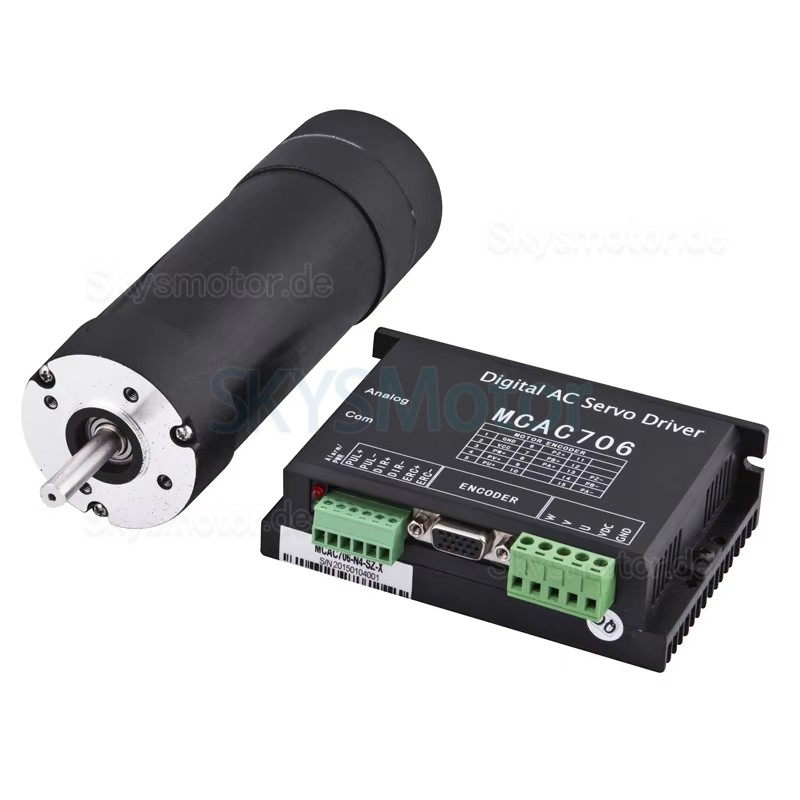 180W 36V Bürstenloser DC Servomotor & Servoantriebe Kit 57JSF1830P+MACA706 0,6N.m 3400U/min Φ57mm für Tintenstrahldrucker